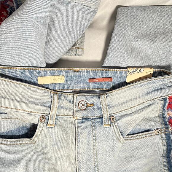 NWT Pilcro Anthropologie Vintage Straight Jeans High Rise Side Stripe 26 - Picture 6 of 6